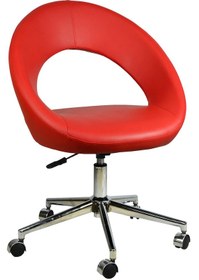 Resim Mobilyakeyfi Bürocci Miranda Metal Ayaklı Çalışma Koltuğu-Kırmızı-2222K0116 
