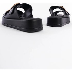 Resim Capone Outfitters Marge Dolgu Topuklu Çift Bantlı Tokalı Kadın Terlik 