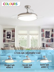 Resim Colours STARS VEGA TAVAN VANTİLATÖRÜ 