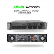 Resim König A–2000 4 Ohm 2 X 850 W Power Amplıfıer 