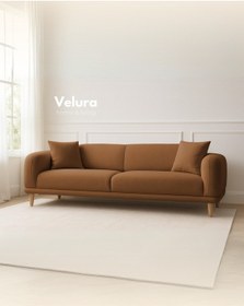 Resim Lara Üçlü Koltuk & 3 ' Lü Kanepe - Kiremit Kiremit 