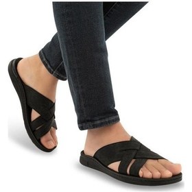 Resim Muya Tiger 31318-001 Anatomik Taban Erkek Terlik Siyah 40-45 