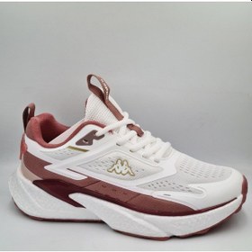 Resim Kappa La Vega Beyaz Somon Kadın Sneaker Spor Ayakkabı Beyaz - Somon 