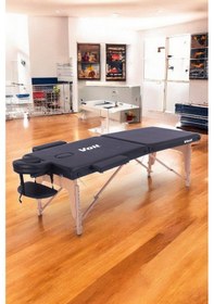 Resim Voit 55003 Siyah Çanta Şeklinde Katlanabilir Masaj Masası + Kılıf 