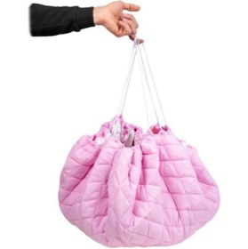 Resim Sevi Bebe Büzülebilir Oyun Halısı ve Çantası 2 in 1 Pembe 