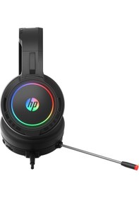Resim Hp Dhe-8006 Kablolu Mikrofonlu Usb 7.1 Rbg Siyah Oyuncu Kulaklığı 