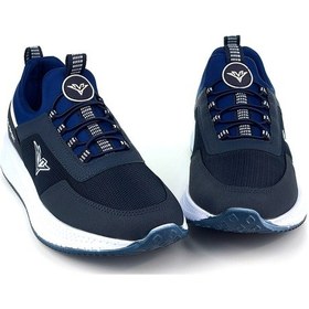 Resim Erkek Lacivert Bağcıksız Esnek Çok Hafif Günlük Sneaker Spor Ayakkabı Lacivert 