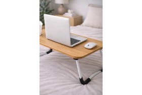 Resim Hodbehod Laptop Sehpası Masası Katlanabilir Yatak Koltuk Üstü Kahvaltı Bilgisayar Sehpası 