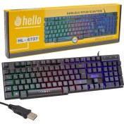 Resim Erbar Hello HL-4737 Kablolu Oyuncu Gamıng Klavye (4767) - M670R719-K08670 