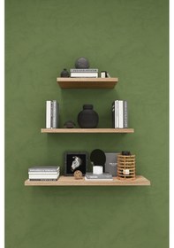 Resim Asra Trend Modern 3'lü Uçan Raf Çok Amaçlı Duvar Rafı Organizer %100 Mdf Kitaplık Mutfak Banyo Rafı Drf05 Sonomo 