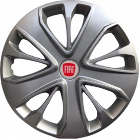 Resim Hmnl Fiat Palio 15'' Inç Gri Jant Kapağı 4 Adet Çelik Jant Görünümlü 