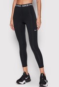 Resim Nike Pro 365 Mid-Rise Crop Training Legging Tight Fit Toparlayıcı Siyah Tayt 