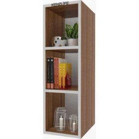 Resim Kenzlife mutfak dolabı ıtır 090.030.30 cvz 2 raflı kapaksız ofis banyo kiler evrak kitaplık 