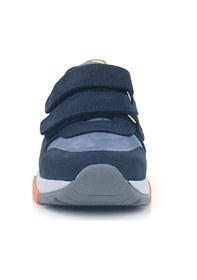 Resim Rakerplus Hakiki Deri Lacivert Taba Çocuk Sneakers Spor Ayakkabı 