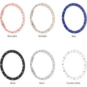 Resim Samsung Galaxy Uyumlu İçin 6 Klasik 47mm Akıllı Saat Kadran Koruma Çerçevesi Zaman Ölçeği İle 