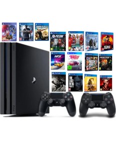 Resim Sony Ps4 Pro 1 Tb 2 Adet V2 Dualshock 4 15 Adet Dijital Oyun 12 Ay Garanti Alfa Consol Güvencesiyle 