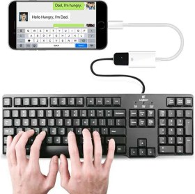 Resim Microcase Lightning iPhone Uyumlu iPad To USB Kamera Adaptörü - Lightning To USB Beyaz - AL2470 