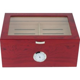 Resim 2 Katlı Camlı Humidor Puro Kutusu RC19 