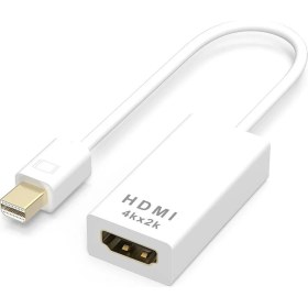 Resim Derwell Mini Displayport (Mini Dp) To HDMI Converter 4K Hd Video Adapter For MacBook Laptop iMac Hdtv Projector Plug & Play High-Resolution Çevirici 