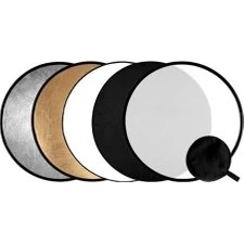 Resim Jinbei 105Cm 5-İn-1 Yuvarlak Yansıtıcı Reflektör Paneli 