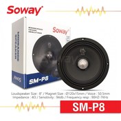 Resim EXVOL SOWAY SM-P8 20CM MİDRANGE KURŞUN GÖBEK 400W 180RMS HOPARLÖR (2ADET) 