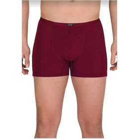 Resim Berrak 4488 Erkek Modal İnce Kemer Lastikli Boxer Tekli Bordo 