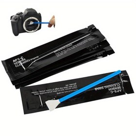 Resim 10 Adet Kamera Sensör Temizleme Seti - DSLR, Aynasız ve Akıllı Telefonlar için Aşındırıcı Olmayan CMOS/Objektif Temizleme Çubuğu, Mikrofiber Uçlu Taşınabilir Çizik Bırakmayan Araç 