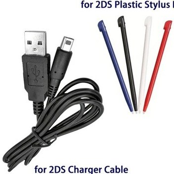 Willowhaven 3ds Xl İçin 2'li Stylus Kalem Seti - 1 Beyaz 1 Siyah