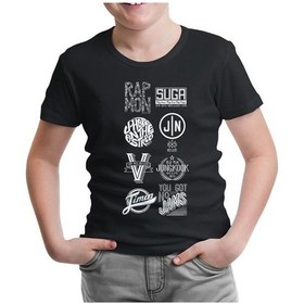 Resim Lord Tshirt Bts - Logo Siyah Çocuk Tshirt 