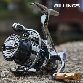 Resim BILLINGS LA 1000-5000 Serisi Döner Balıkçılık Makarası, 5.1:1/5.5:1 Dişli Oranı, Metal Kolu ve Makara, Pürüzsüz Rulmanlar, Uzun Mesafe Atış için Hafif Tasarım - Tatlısu ve Tuzlu Su Balıkçılığı İçin İdeal 