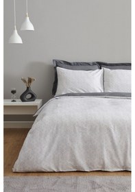 Resim Karaca Home Ferne %100 Pamuk Çift Kişilik Nevresim Takımı Gri 200.22.05.0122 Gri 