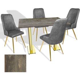 Resim Karanfil Gold Werzalit - Çırağan Gold Masa Takımı 80x120 