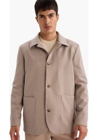Resim Defacto Regular Fit Polo Yaka Blazer Ceket G3832ax25wnbg404 Bej-bg404 