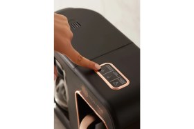 Resim Çok Fonksiyonlu Türk Kahve Makinesi, Siyah ve Bakır Detaylı 