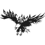 Resim Genel Markalar Kartal Oto Motor Laptop Duvar Folyo Sticker 40 X 24 Cm 
