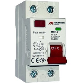 Resim Mutlusan Mrc06-230025 2p 6ka Ac 25a 300ma Kaçak Akım Koruma Rölesi 