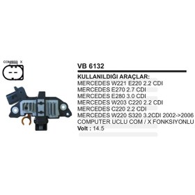 Resim Konjektor 12V Mercedes C E Serisi Bss Com Uclu 504632053 