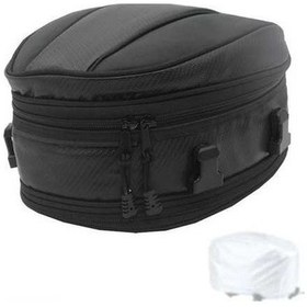 Resim Pazly Genişletilebilir Motosiklet Bagaj Çantası - Su Geçirmez Oxford Kumaş, Yağmurluk Kılıfı, Ayarlanabilir Kayışlar Siyah Siyah 