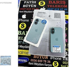 Resim Apple iPhone 16 İkinci El TR | 128 GB | Deniz Mavisi 