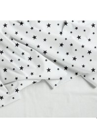 Resim Lüks Ranforce Kumaşından Tek Kişilik Nevresim Seti %100 Pamuk / 63 Tel Beyaz - Siyah 