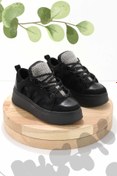 Resim Bambi Siyah Süet Kadın Sneaker K01545003802 