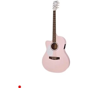 Resim MarkEntegra Pastel Pembe M Akustik Gitar | Açık Gözenekli 