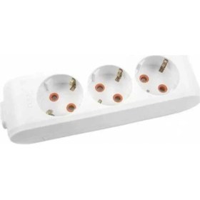 Resim Asel 3 Lü Priz Topraklı Klemensli 