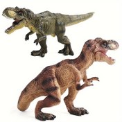 Resim Tyrannosaurus Rex Dinozor Oyuncakları - Gerçekçi T-Rex Hareketli Figür Oyuncak Jurasik Trex Figür Modeli Tarihöncesi Dünya çiftliği, Cadılar Bayramı, Noel Hediyesi 