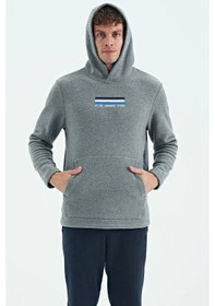 Resim Tommy Life Erkek Kapşonlu Sweat Antrasit Art-88301 Antrasit 