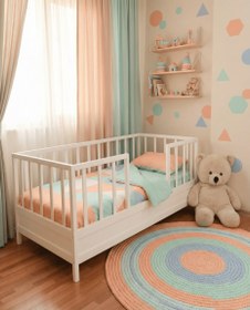 Resim Auara Gizli Yataklı Montessori Bebek ve Çocuk Karyolası - 80 X 180 
