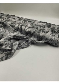 Resim Ebruli Saten Viskon Kumaş 