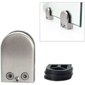 Resim 5-8mm Düz Alt Mat Cilalı 201 Paslanmaz Çelik Sabit Klips Korkuluk Cam Ahşap Katman Kurulu Kelepçe Braketi Diğer 