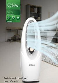 Resim Kiwi Kfan-7670 Ayarlanabilir Hızlı Salınım Fonksiyonlu Kule Tipi Vantilatör 