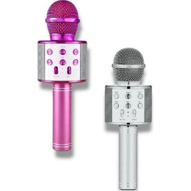 Resim Periboia Kablosuz Hoparlörlü Bluetooth Karaoke Mikrofonu 
